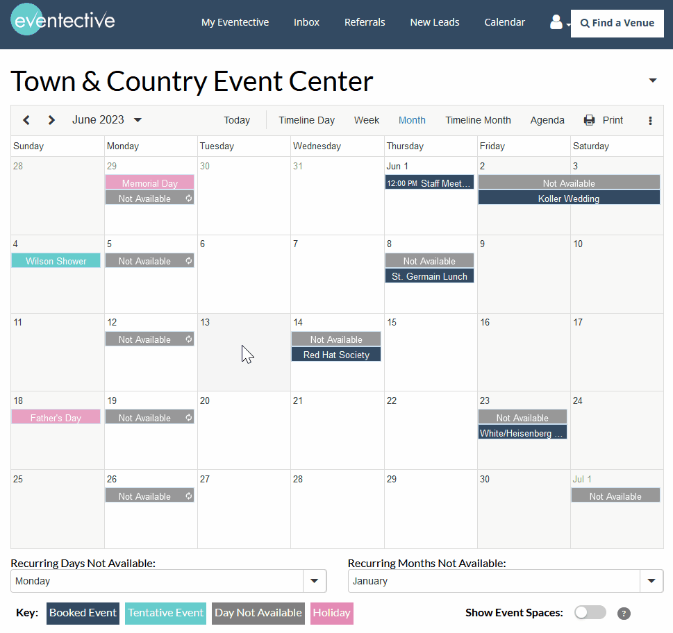 Calendar Availability Feature Cheers And Confetti Blog By Eventective